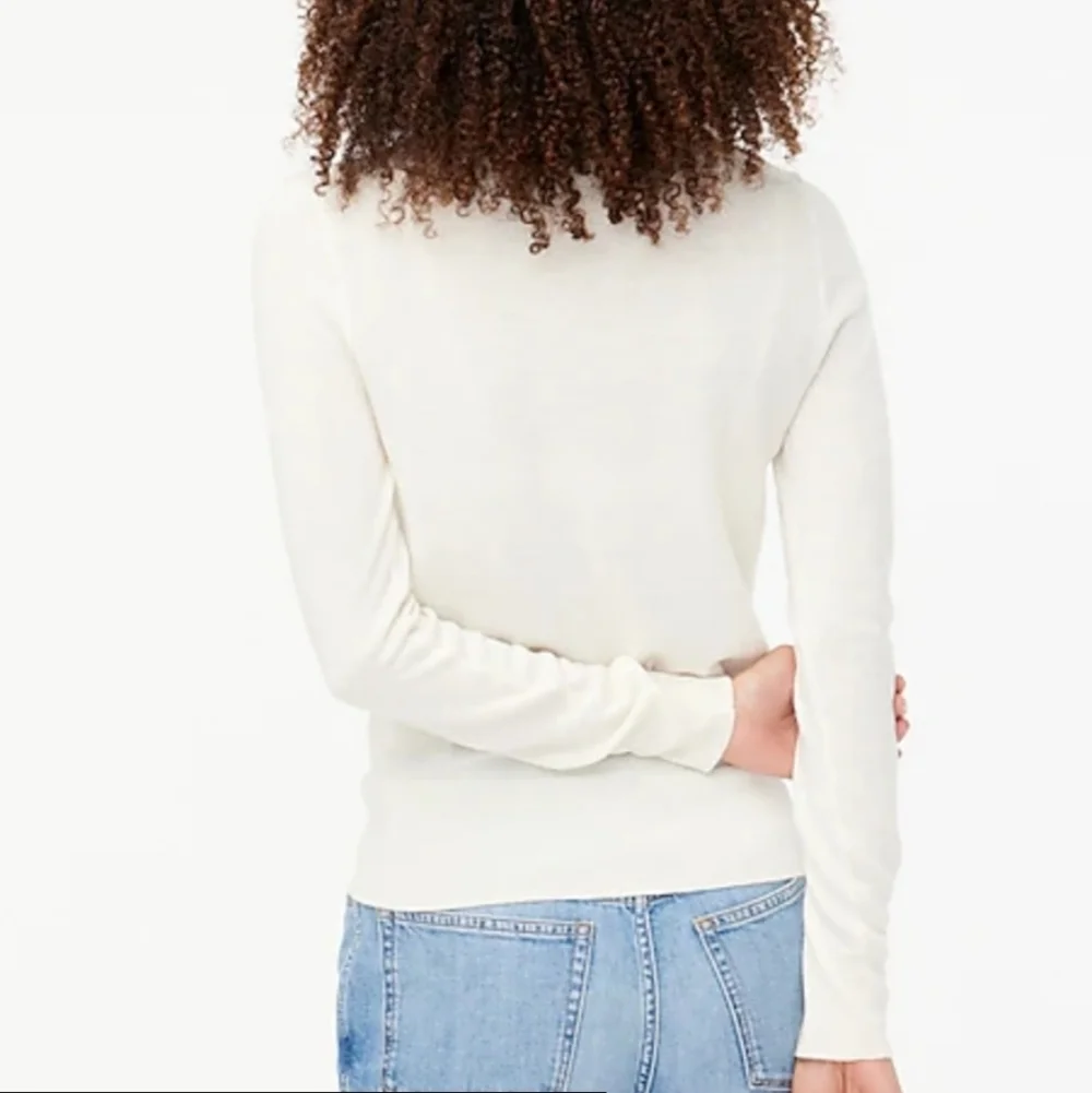 J. Crew Machine Washable Merino Wool Blend Turtleneck Sweater Preppy Cozy Comfy